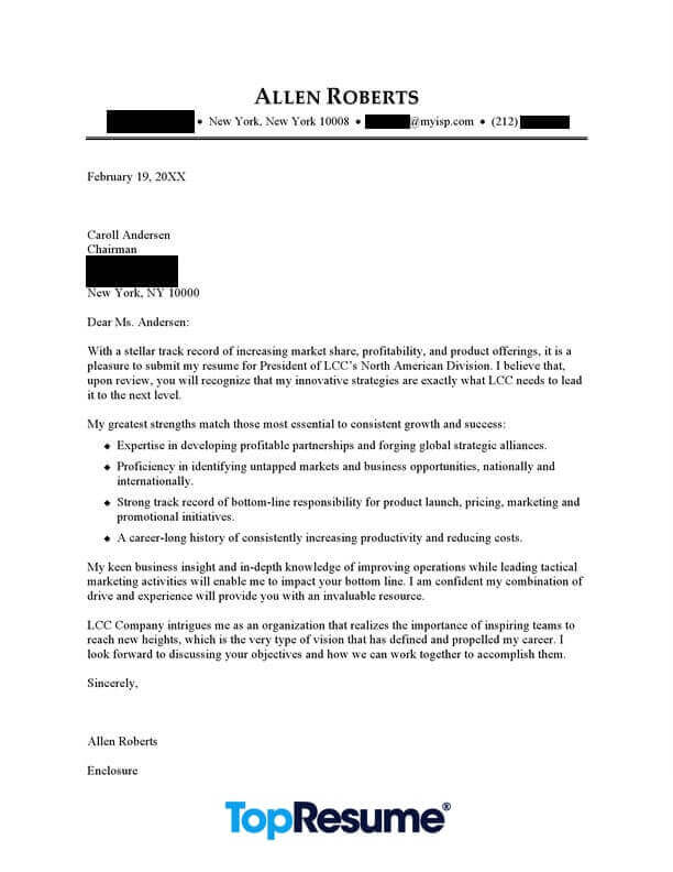 Sample Of A Employment Cover Letter Top Taken Excellent